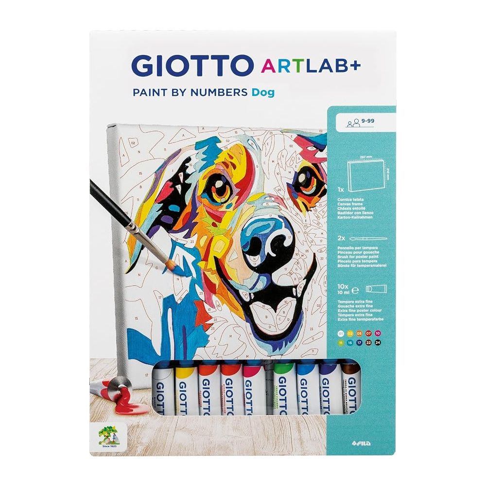 Комплект за рисуване по номера GIOTTO ArtLab+ Dog Комплект за рисуване по номера GIOTTO ArtLab+ Dog
