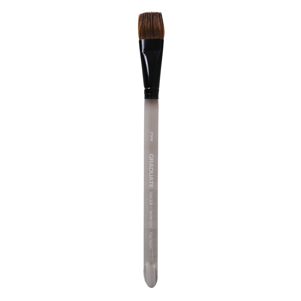 Четка за рисуване DALER-ROWNEY Graduate Pony/Synthetic Flat Wash ¾″, плоска, естествен и изк. косъм