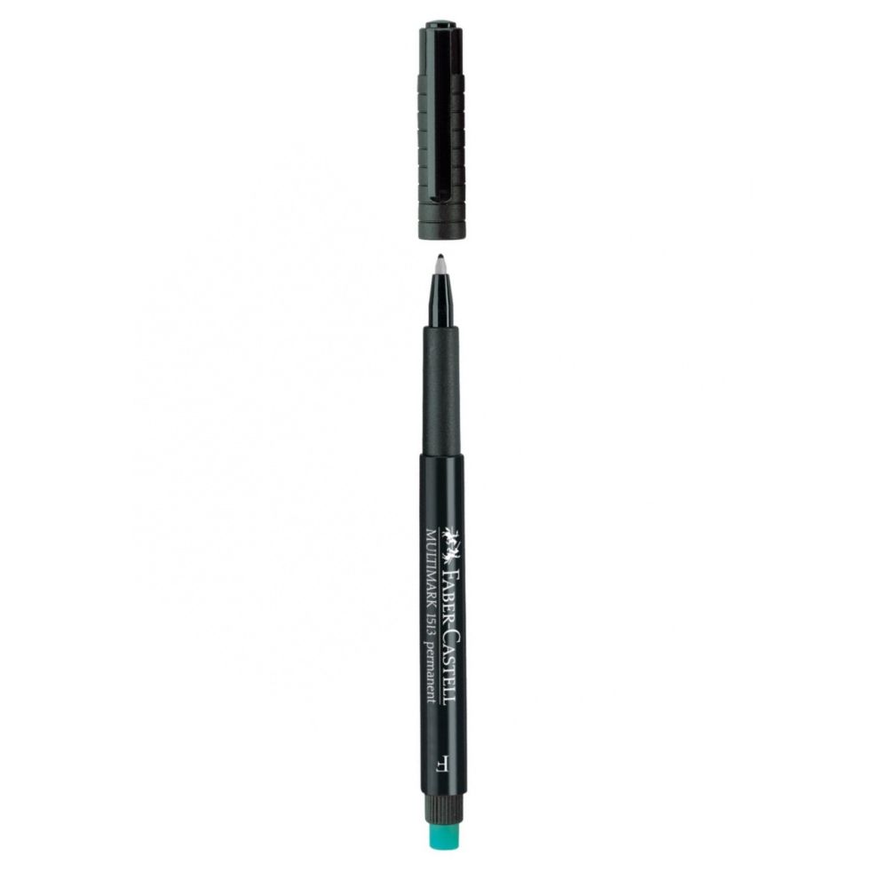 Перманентен маркер Faber-Castell 151399 OHP-F, 0.6 мм, черен