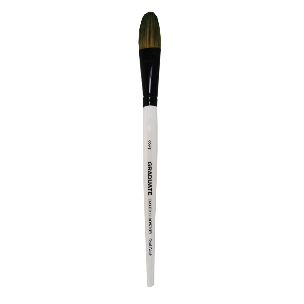 Четка за рисуване DALER-ROWNEY Graduate Pony/Synthetic Oval Wash ¾", овална, естествен и изк. косъм