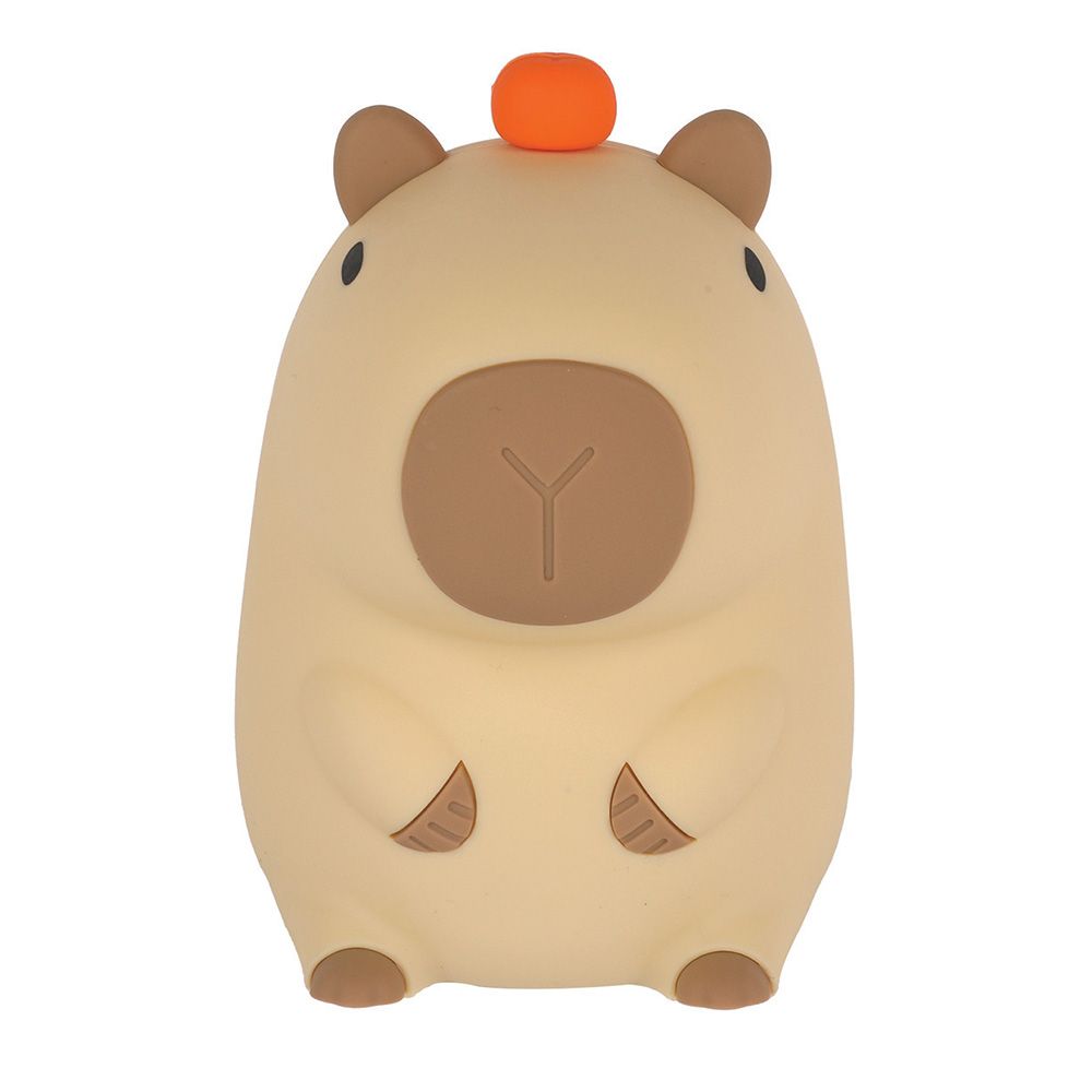 Детска нощна LED лампа Cactus Capybara, силиконова, многоцветна, с батерии AAA