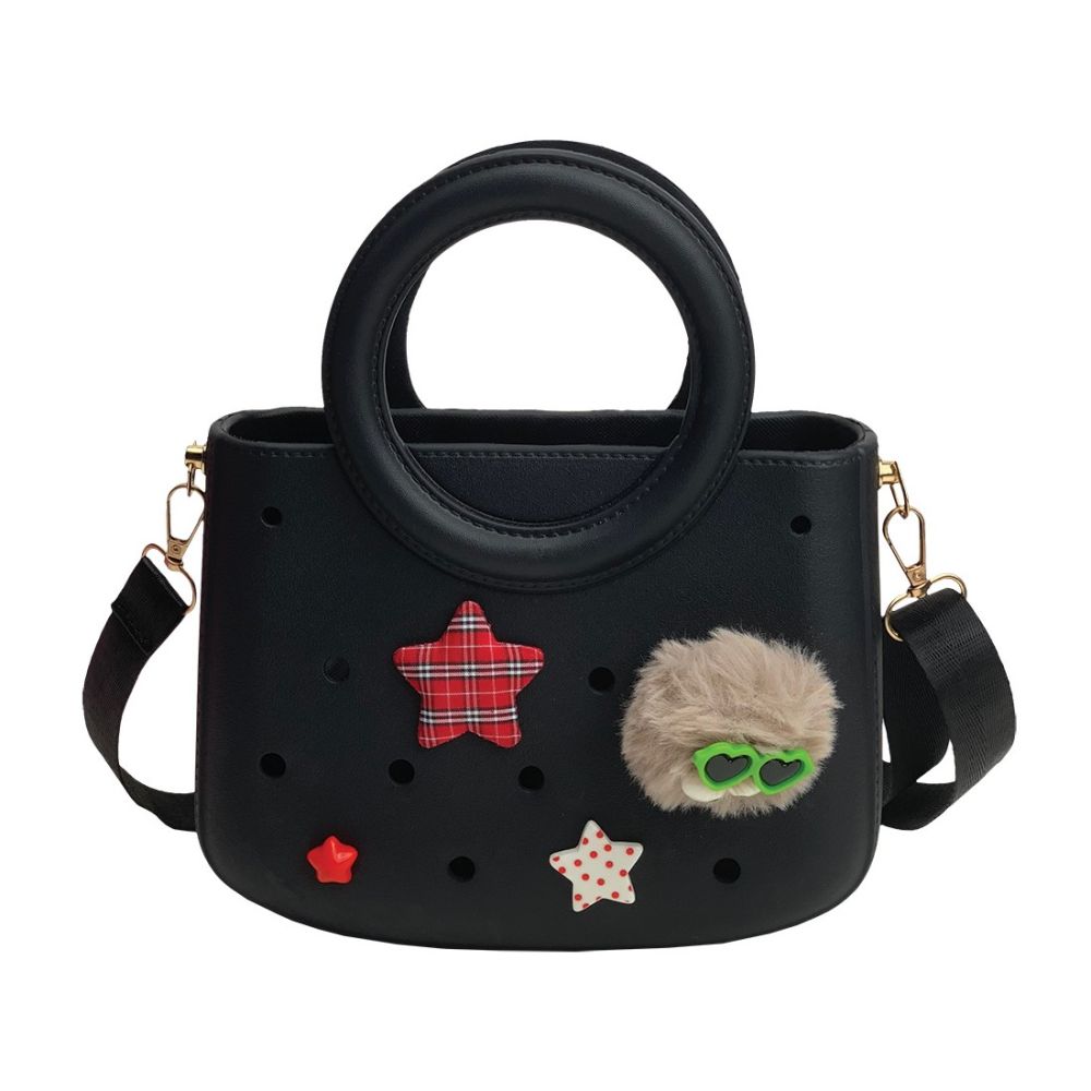 Детска чанта Cactus CROQBAG, CT9561B-01, с дръжка и презрамка, 4 CROQ, EVA материал, 22x26см, черна