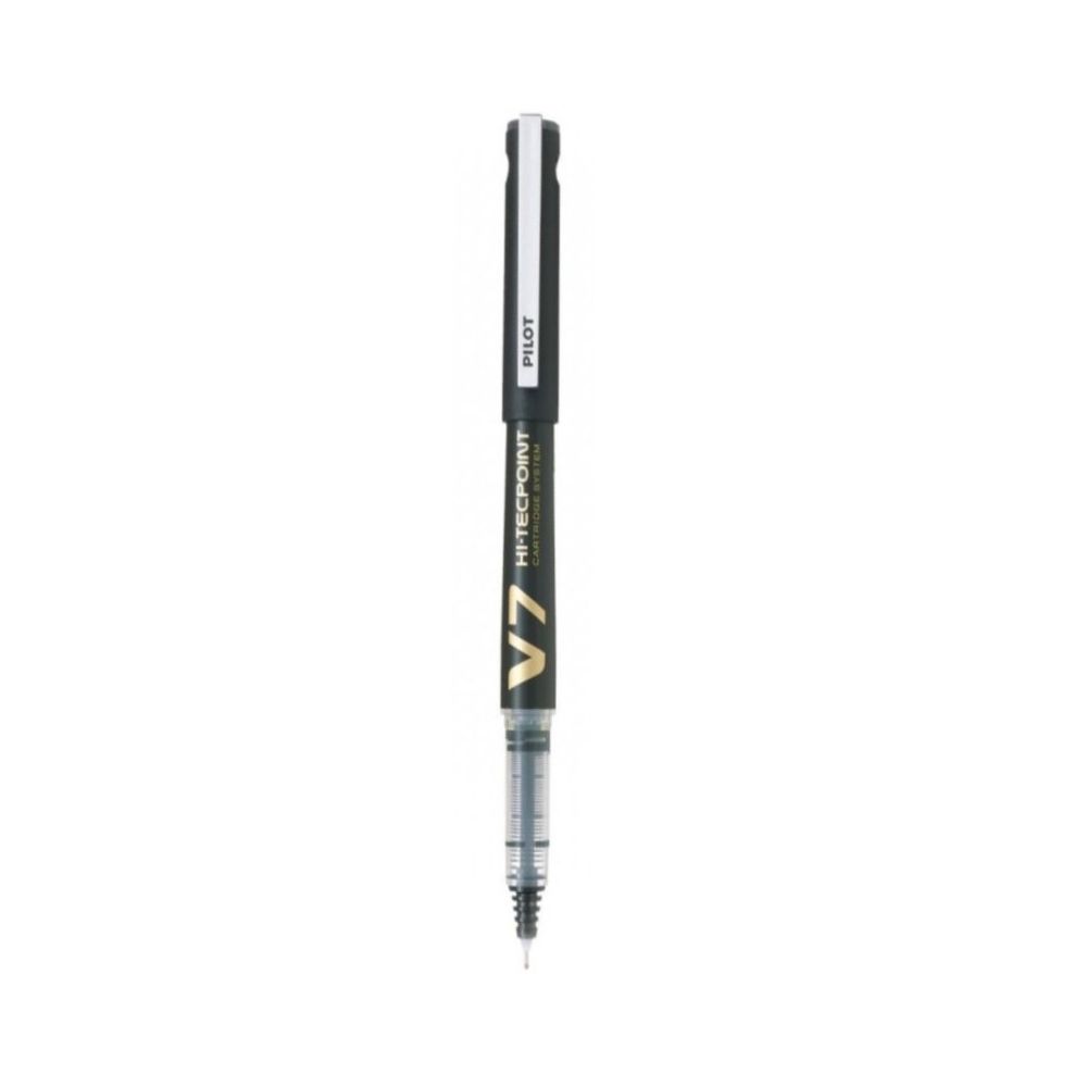 Ролер PILOT V-7 HI-TECPOINT BXC, GRIP, течно мастило, 0.7 мм, черен Ролер PILOT V-7 HI-TECPOINT BXC, GRIP, течно мастило, 0.7 мм, черен
