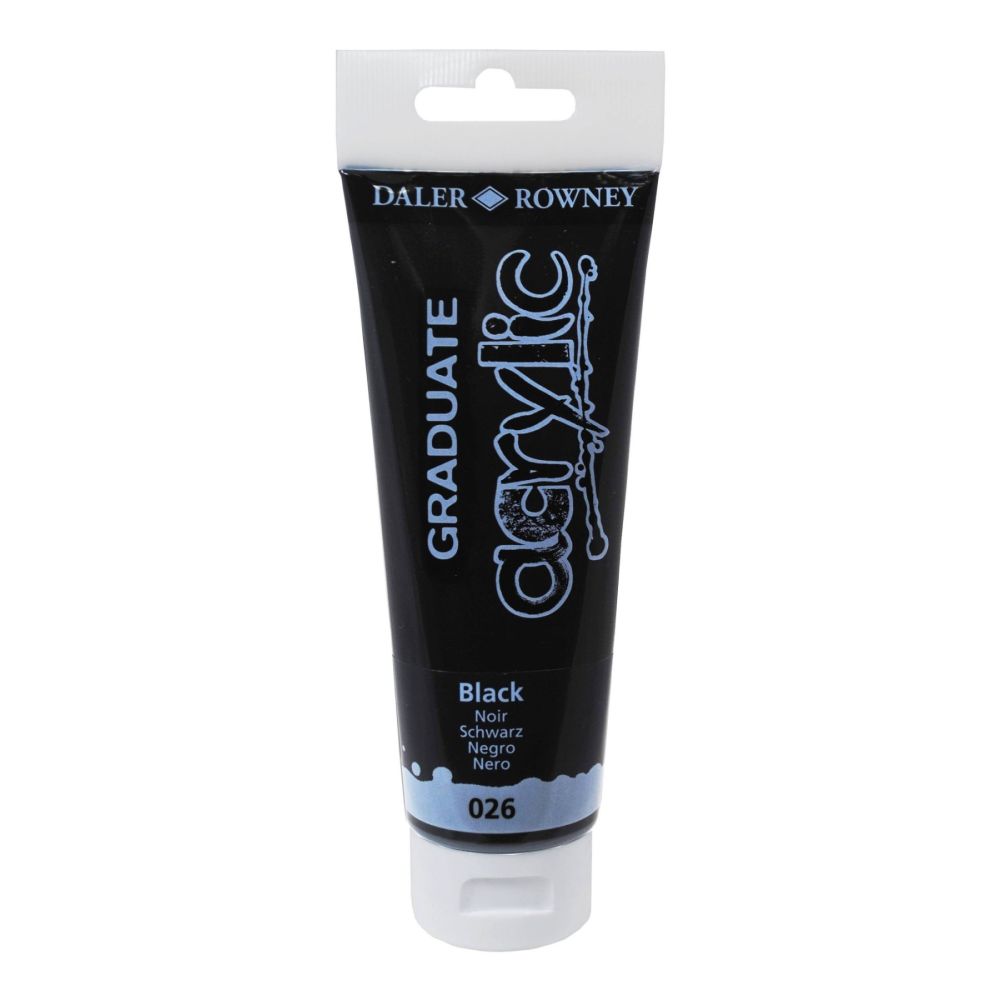 Акрилна боя DALER-ROWNEY Graduate, 120 мл, Black