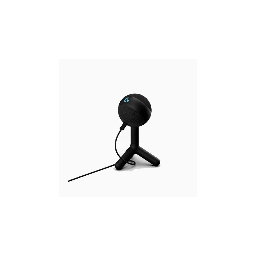 Геймърски микрофон Logitech Yeti Orb, за компютър, USB, с подсветка, черен