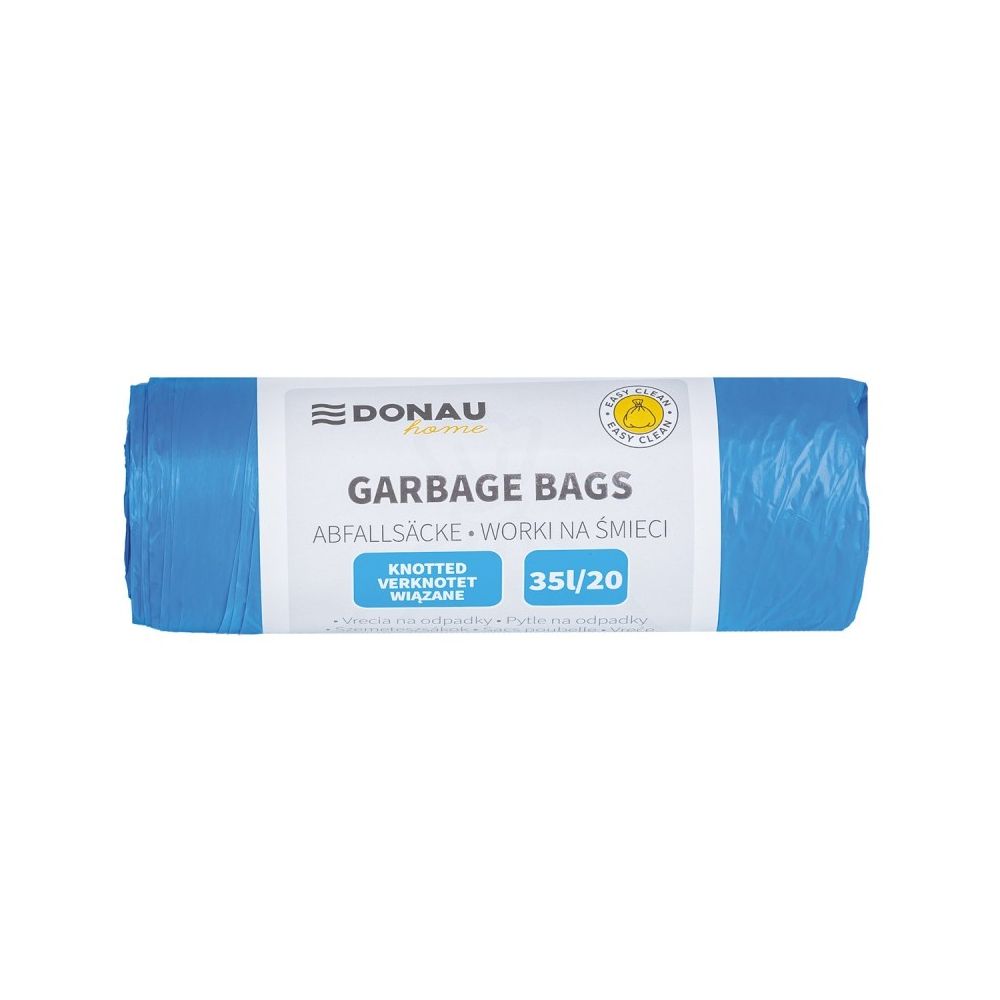 Чували за смет с дръжки DONAU HOME, LDHD 13 mic, 35 л, 50х65 см, сини, 20 бр.