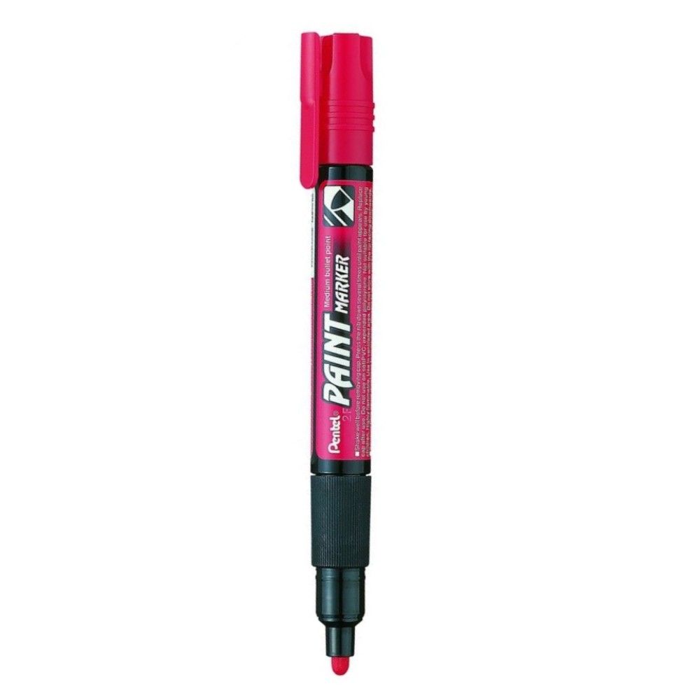 Paint маркер Pentel MMP20, объл връх 4 мм, червен