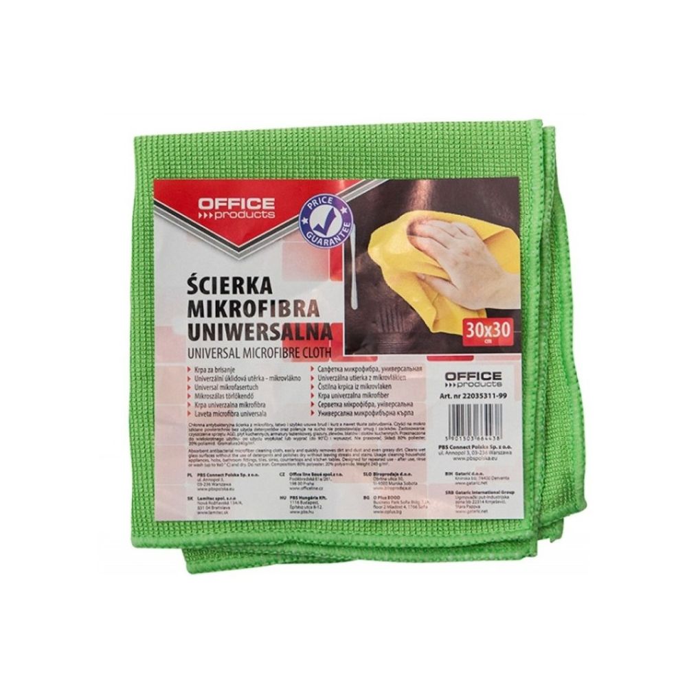 Микрофибърна кърпа OFFICE PRODUCTS, 240 г/кв.м, 30х30 см