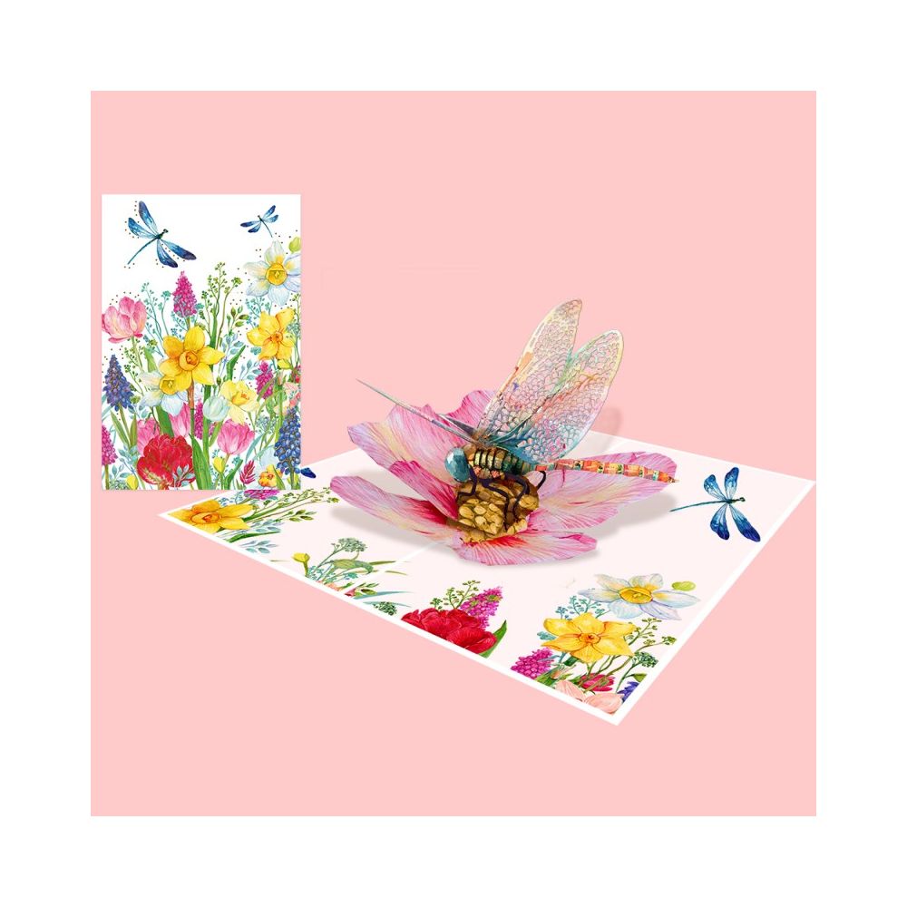 3D Pop-up поздравителна картичка Origami с водно конче, 120 х 170 мм