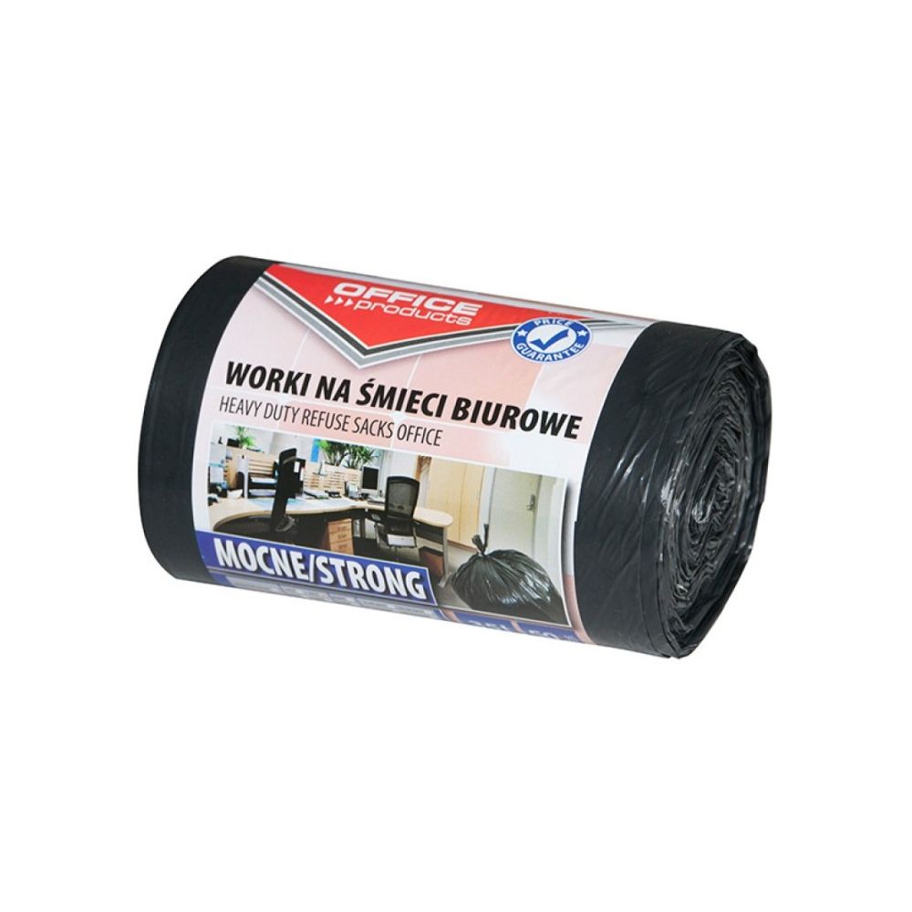 Чували за смет OFFICE PRODUCTS, LDPE 22 mic, 35 л, 49х58см, черни, 50 бр.