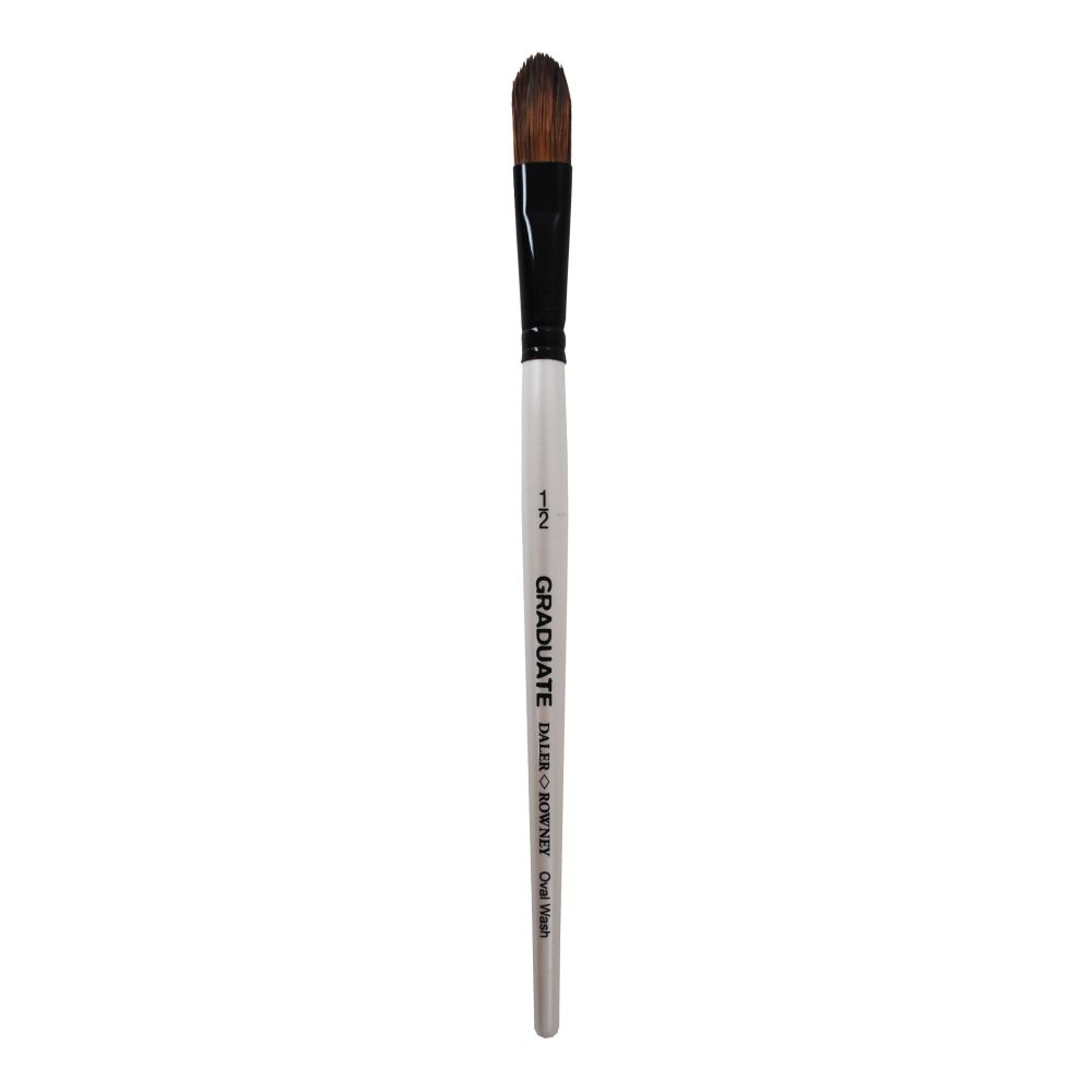 Четка за рисуване DALER-ROWNEY Graduate Pony/Synthetic Oval Wash ½", овална, естествен и изк. косъм