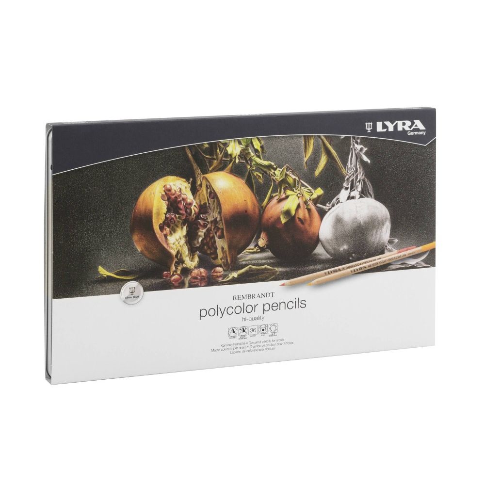 Цветни моливи LYRA Rembrandt Polycolor, метална кутия, 36 цвята