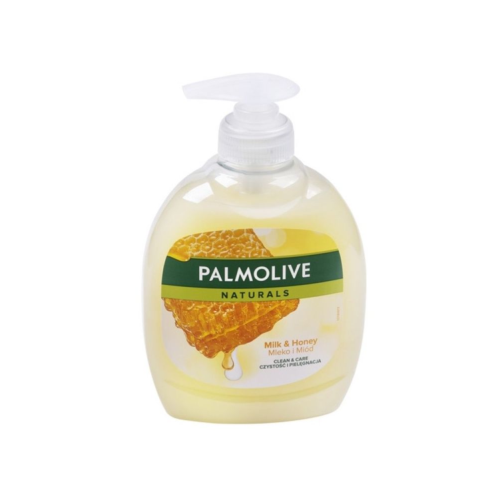 Течен сапун Palmolive milk&honey, аромат мляко и мед, с помпа, 300 мл Течен сапун Palmolive milk&honey, аромат мляко и мед, с помпа, 300 мл