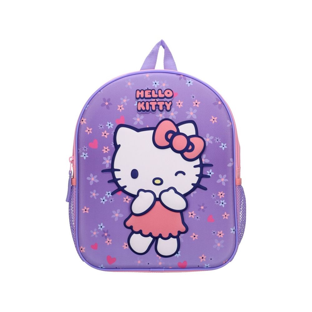 Раница за детска градина VADOBAG Hello Kitty Fun Bunch, 3D, лилава, 1 отделение
