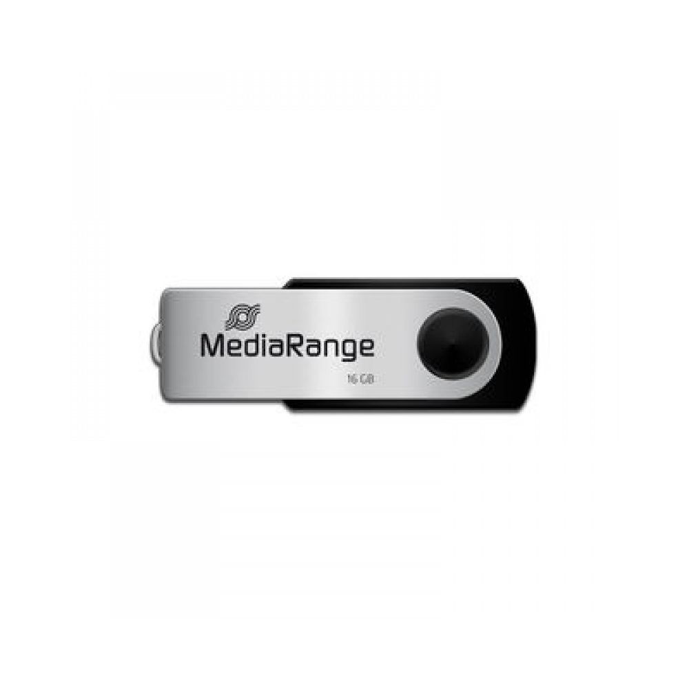 USB флаш памет MediaRange, 16GB, USB 2.0 Type-A, черна USB флаш памет MediaRange, 16GB, USB 2.0 Type-A, черна