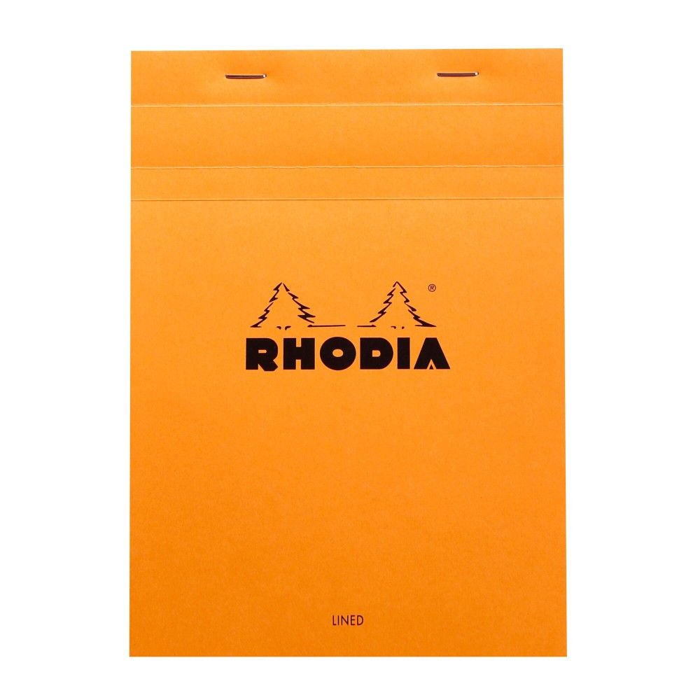 Пад с телчета RHODIA ORANGE N°16, A5, 80 л., редове с поле, микроперф., хартия Clairefontaine 80 г