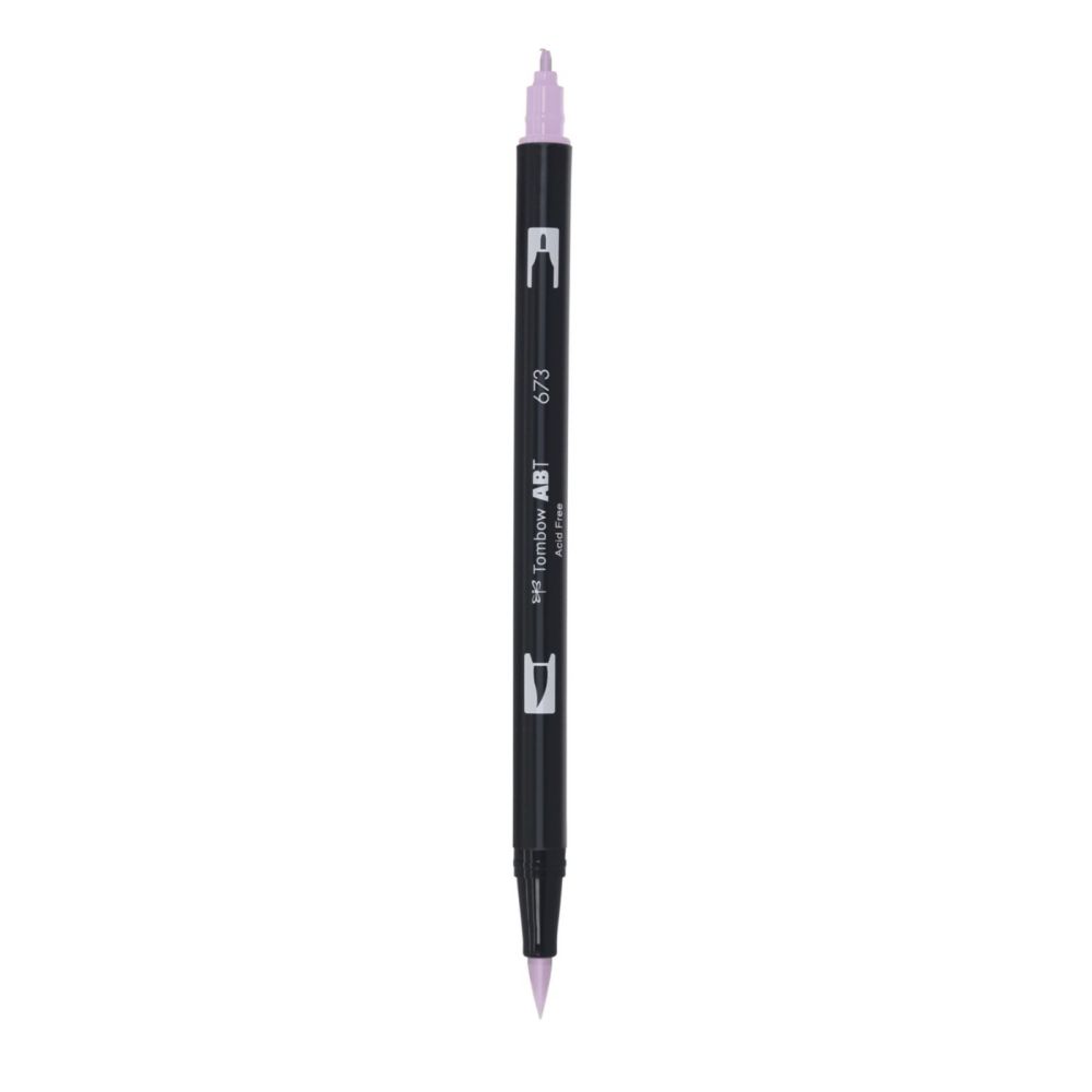 Aкварелен двувърх маркер Tombow ABT Dual Brush, четка 3.5 мм, връх 0.8 мм, 673 orchid Aкварелен двувърх маркер Tombow ABT Dual Brush, четка 3.5 мм, връх 0.8 мм, 673 orchid
