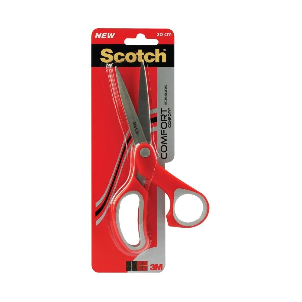 Ножица Scotch Comfort 1428, 200 мм, с ергономични грип дръжки, за лява и дясна ръка 