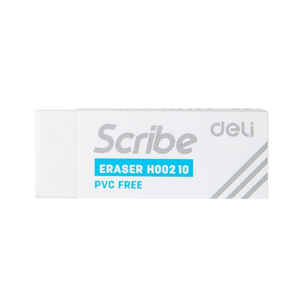 Гума за молив Deli Scribe EH00210, 54х20х10 мм, бяла Гума за молив Deli Scribe EH00210, 54х20х10 мм, бяла