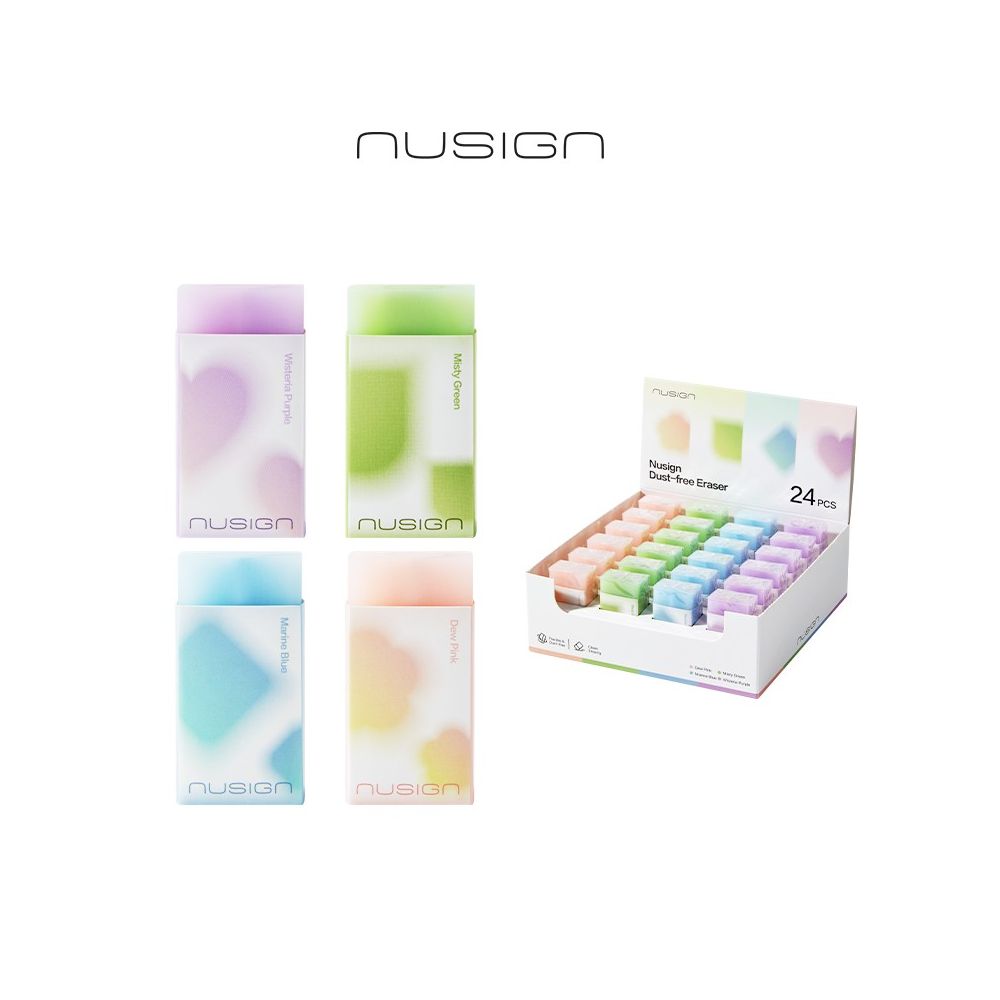 Гума за молив Nusign Sunshine Whisper ENS758, 50x24.5x15 мм, асорти