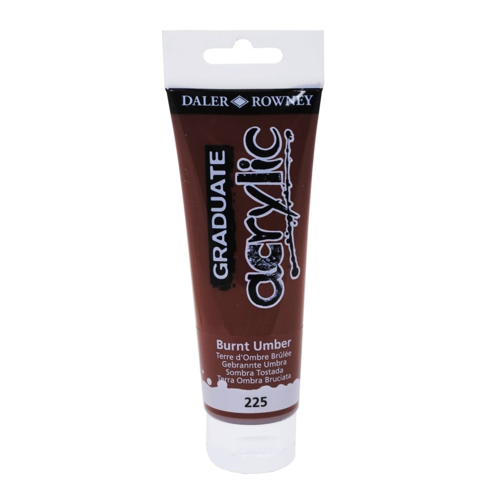 Акрилна боя DALER-ROWNEY Graduate, 120 мл, печена умбра (Burnt Umber)