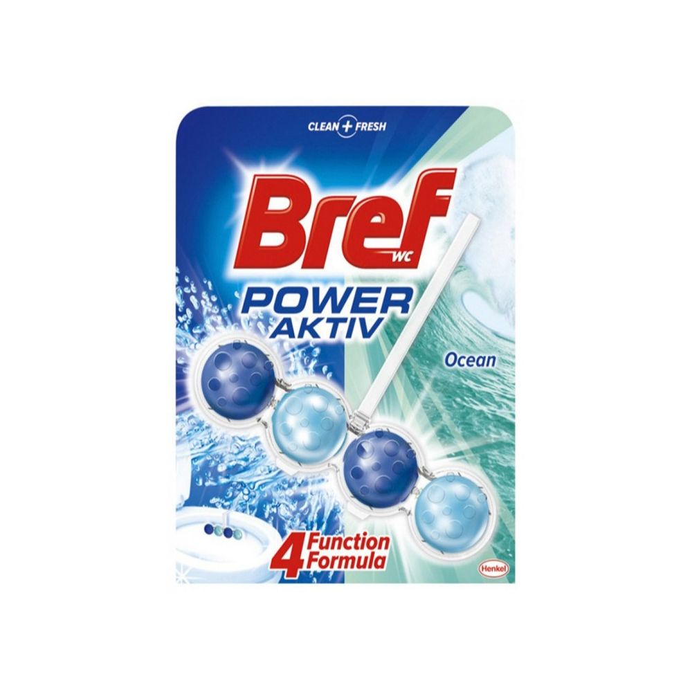 Ароматизатор за WC BREF Power Aktiv Оcean, кошничка с топче, 50 г Ароматизатор за WC BREF Power Aktiv Оcean, кошничка с топче, 50 г