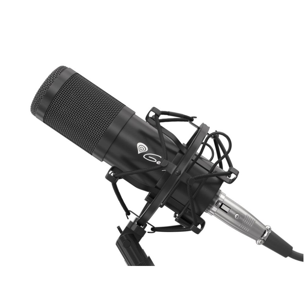 Микрофон Genesis Radium 300, за компютър, с рамо, мини жак, popfilter, черен Микрофон Genesis Radium 300, за компютър, с рамо, мини жак, popfilter, черен