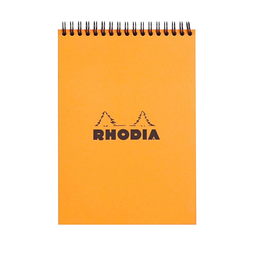 Бележник със спирала RHODIA ORANGE №16, Classic, A5, 80 л., редове, хартия Clairefontaine 80 г