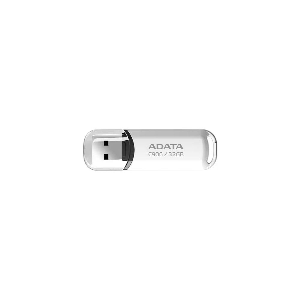 USB флаш памет ADATA C906, 32GB, USB 2.0, Type-A, бяла