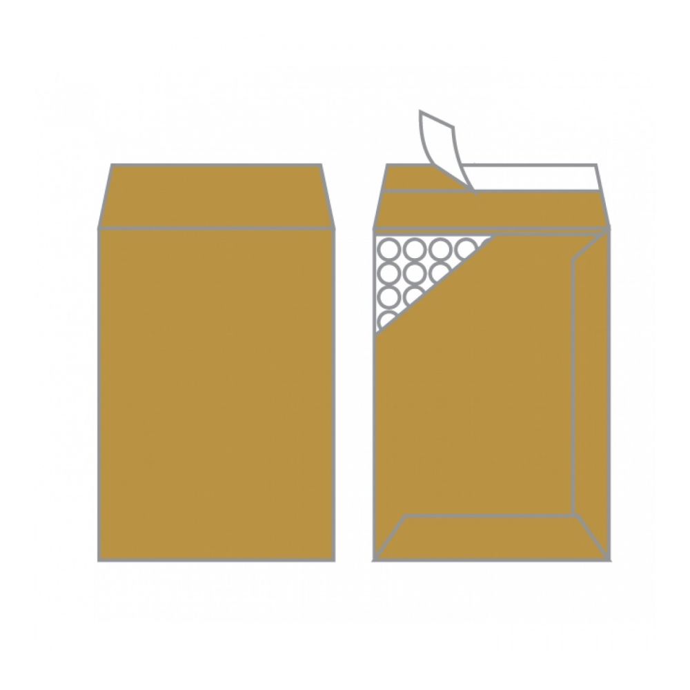 Air Bag плик с въздушни мехури B/12, 140х225 мм, самозалепващ, кафяв