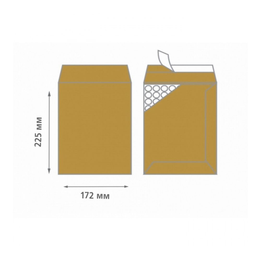 Air Bag плик с въздушни мехури C13, 170х225 мм, самозалепващ, кафяв