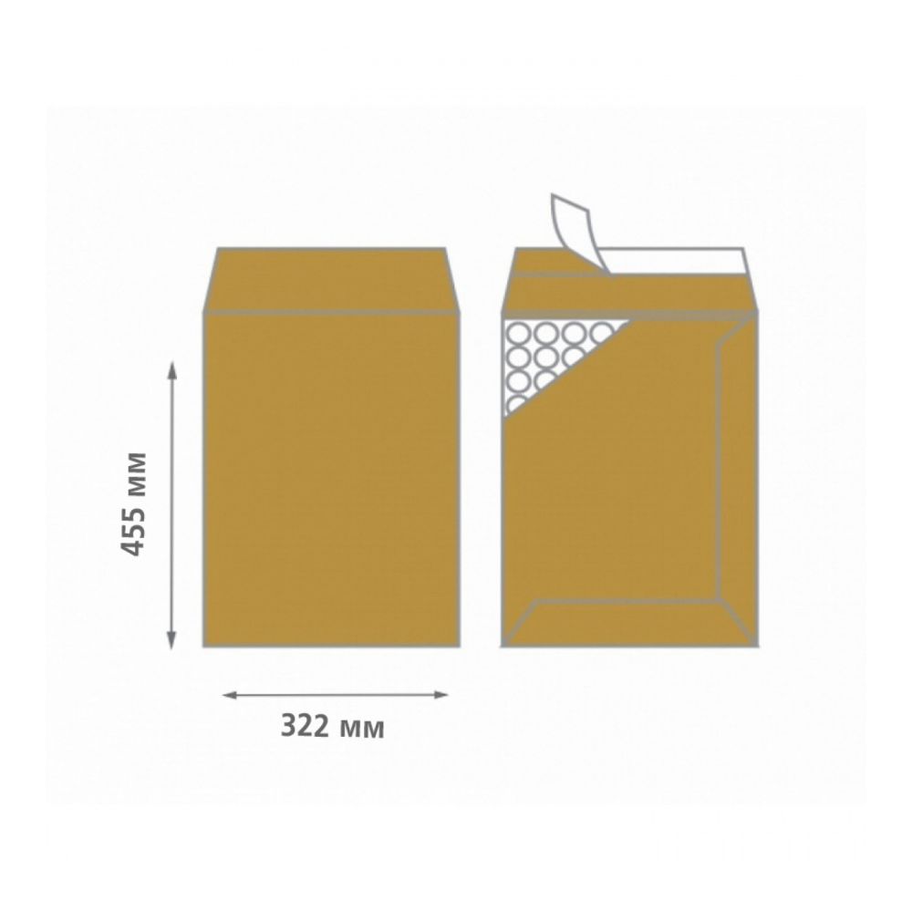 Air Bag плик с въздушни мехури I19, 320х455 мм, самозалепващ, кафяв