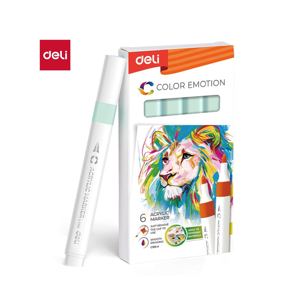 Акрилен маркер Deli Color Emotion EC193A, объл връх, Light Green