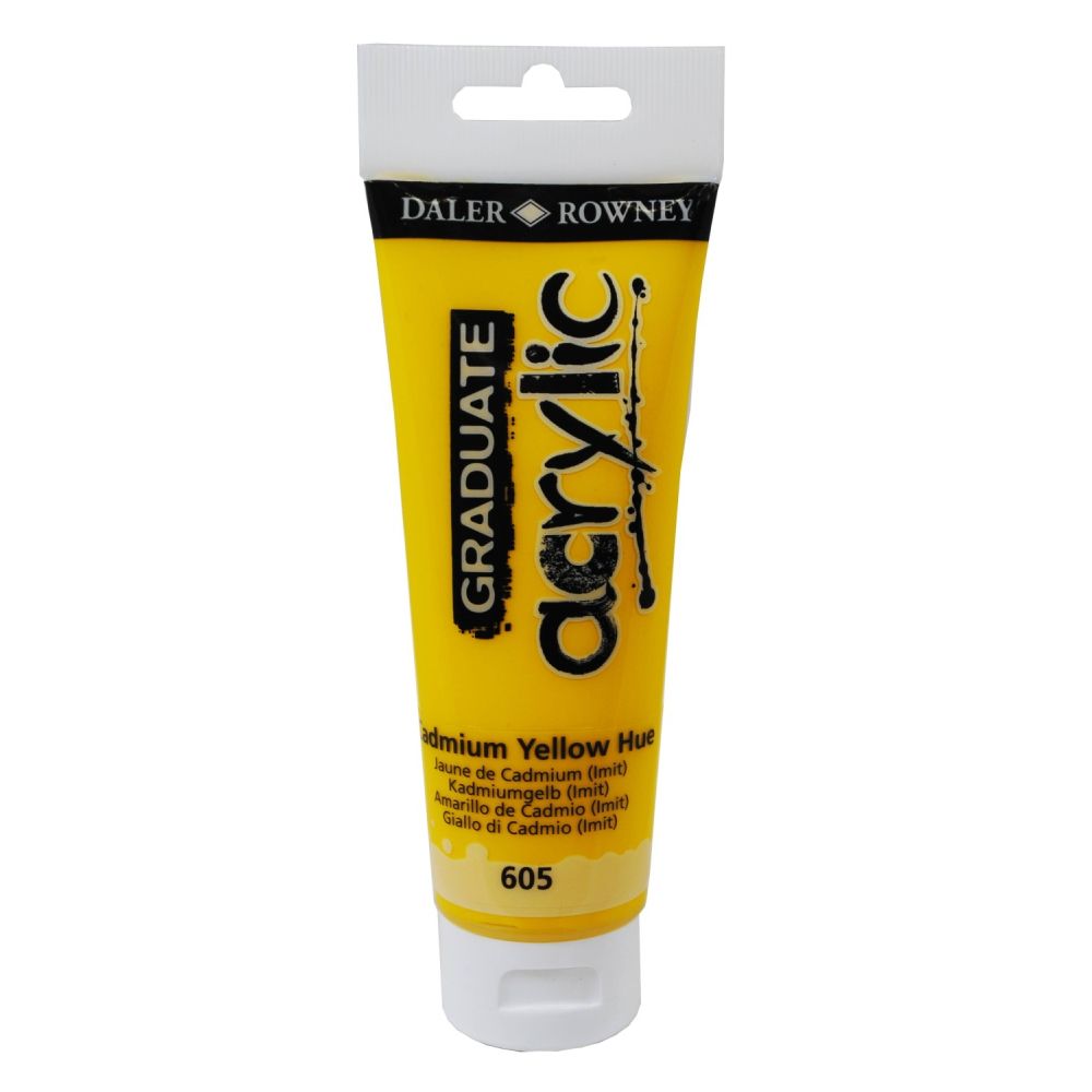 Акрилна боя DALER-ROWNEY Graduate, 120 мл, Cadmium Yellow Hue