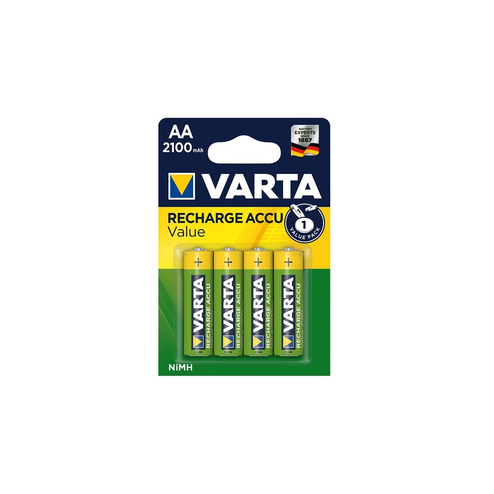 Акумулаторна батерия VARTA NiMH, AA, HR6, 2100 mAh, блистер 4 бр.