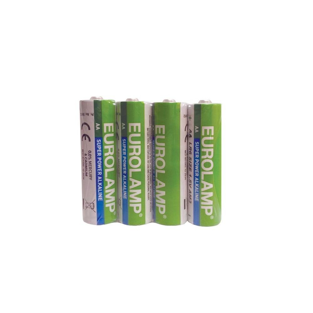 Алкална батерия Eurolamp AAA, LR03, 1.5 V, опаковка 4 бр.