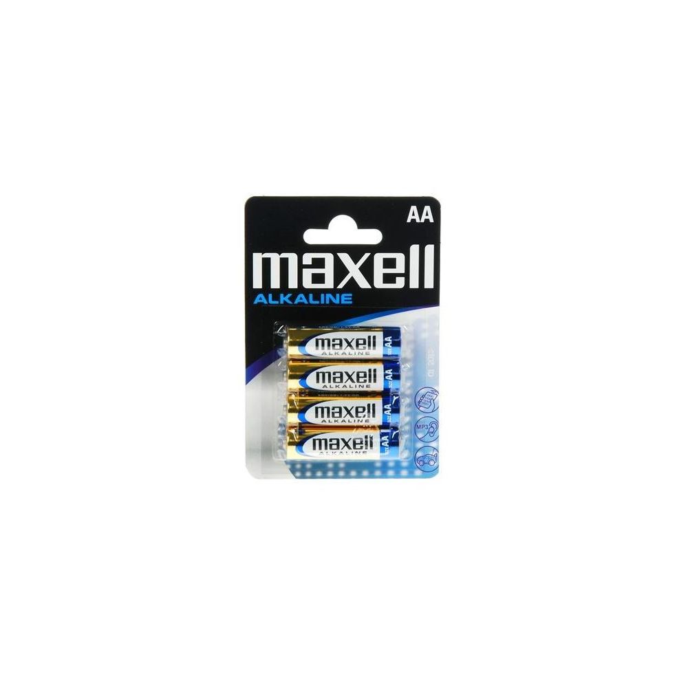 Алкална батерия Maxell AA, LR6, 1.5 V, блистер 4 бр.