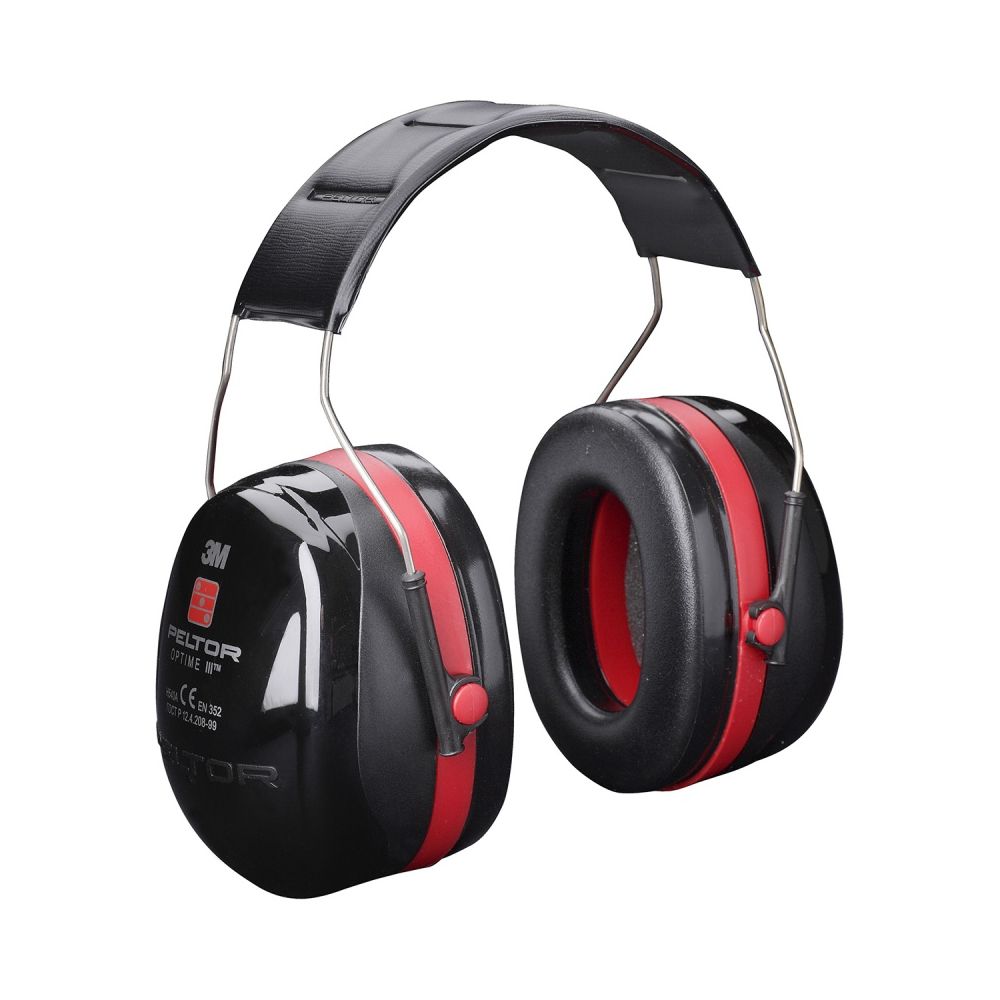 Антифон 3M PELTOR Optime III, H540A-411-SV, до 34 DB, черно и червено