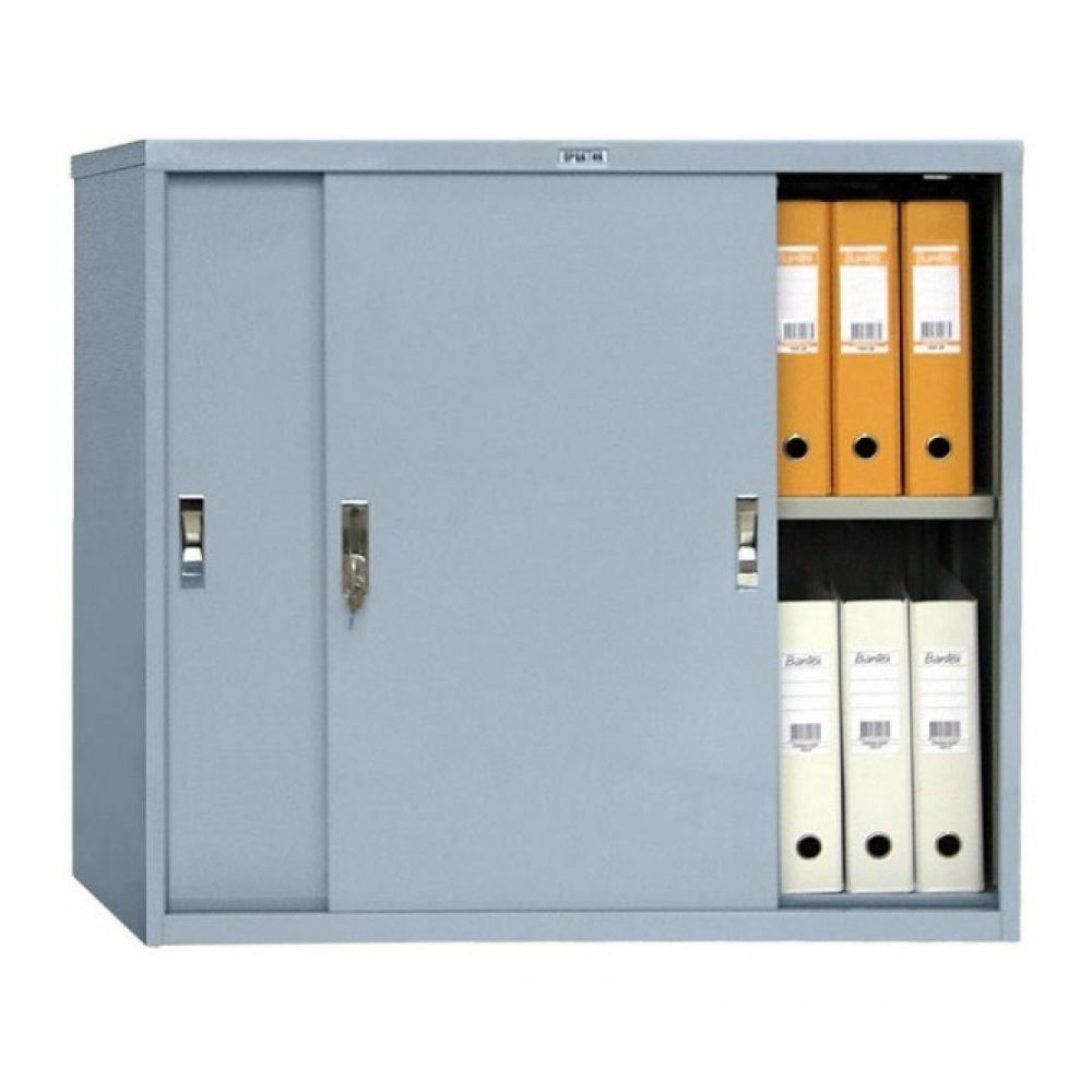 Архивен метален шкаф Практик АМТ 0891 с плъзгащи врати, 832х915х458 мм, 1 рафт 