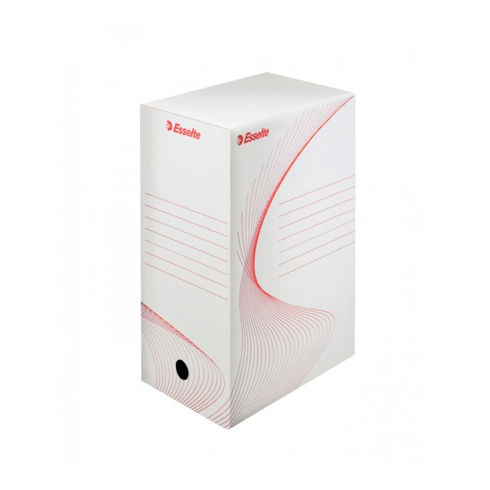 Архивна кутия Esselte Standard, 350х250х150 мм, рециклирано велпапе, бяла