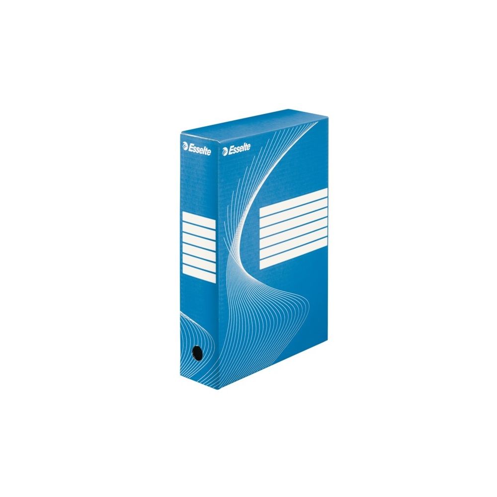 Архивна кутия Esselte Standard, 352х250х80 мм, рециклирано велпапе, синя