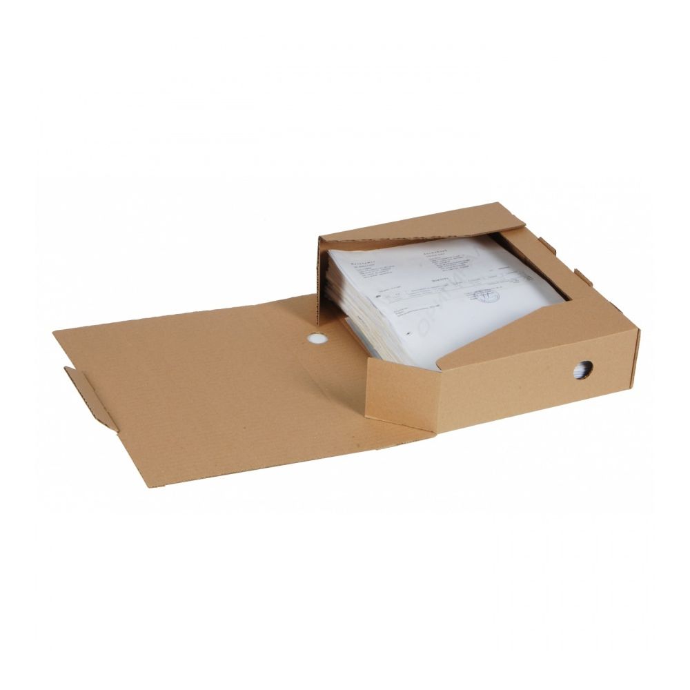 Архивна кутия Iron Mountain, 320x240x80 мм, трислойно велпапе, кафява