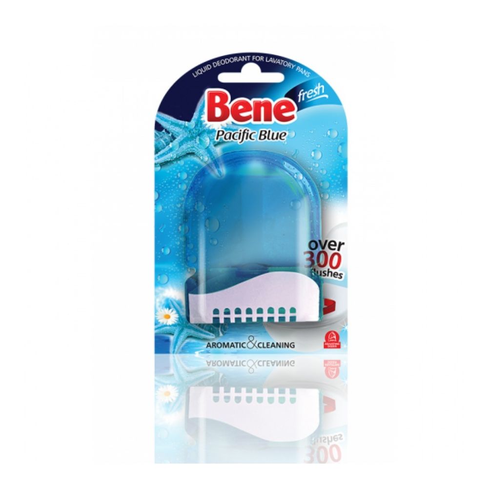 Ароматизатор за WC Bene Pasific blue, течен с кошница, 50 мл