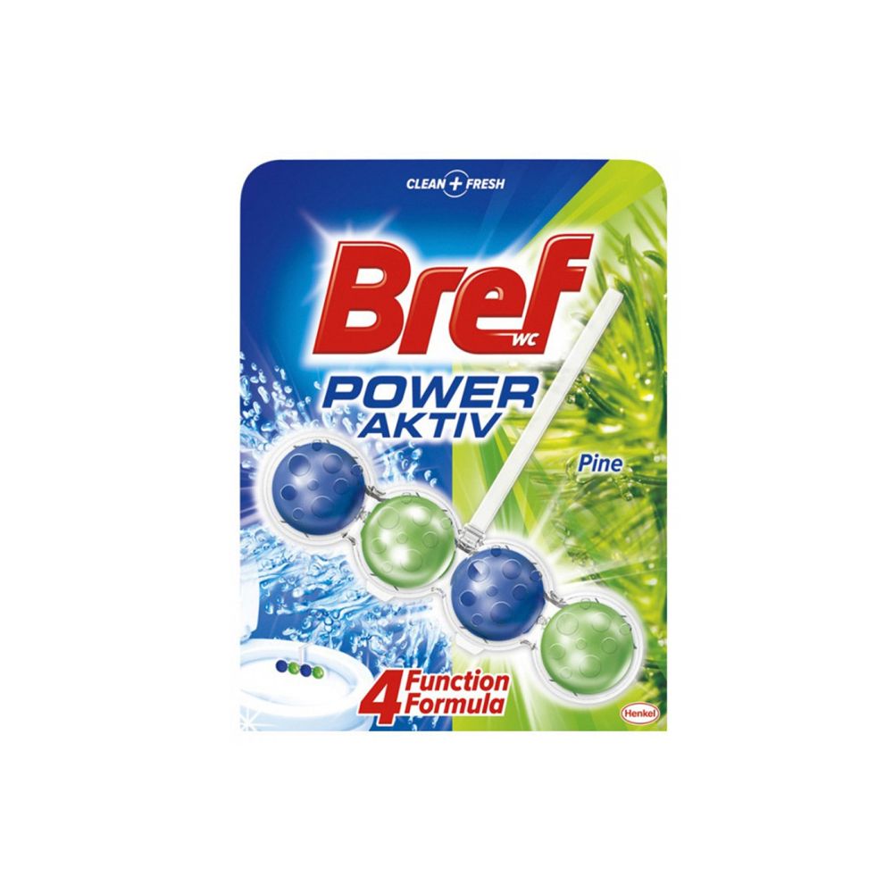 Ароматизатор за WC BREF Power Aktiv Pine, кошничка с топче, 50 г