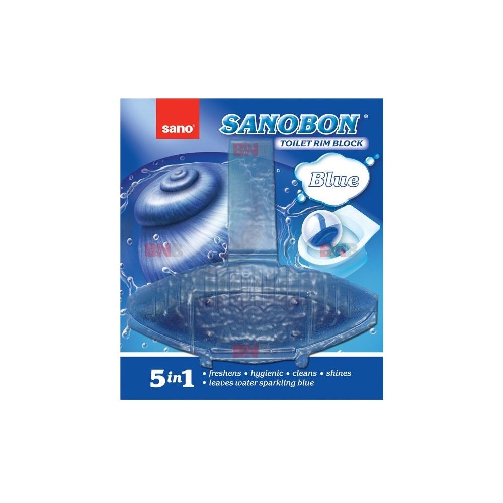 Ароматизатор за WC Sano Sanobon Blue, 5 действия в 1, кошница 55 г