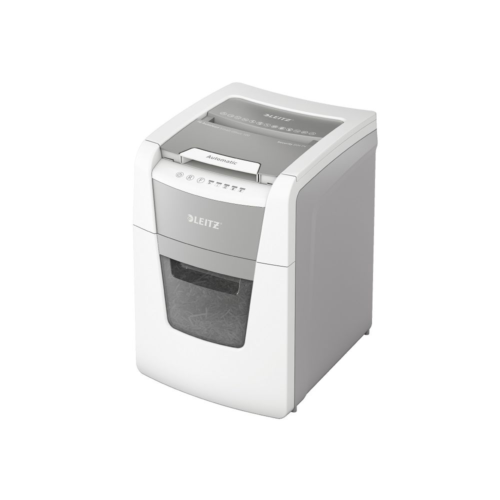 Автоматичен шредер за хартия LEITZ IQ Autofeed Small Office 100P4, (P-4), Cross Cut, 34 л, 1-5 потр.