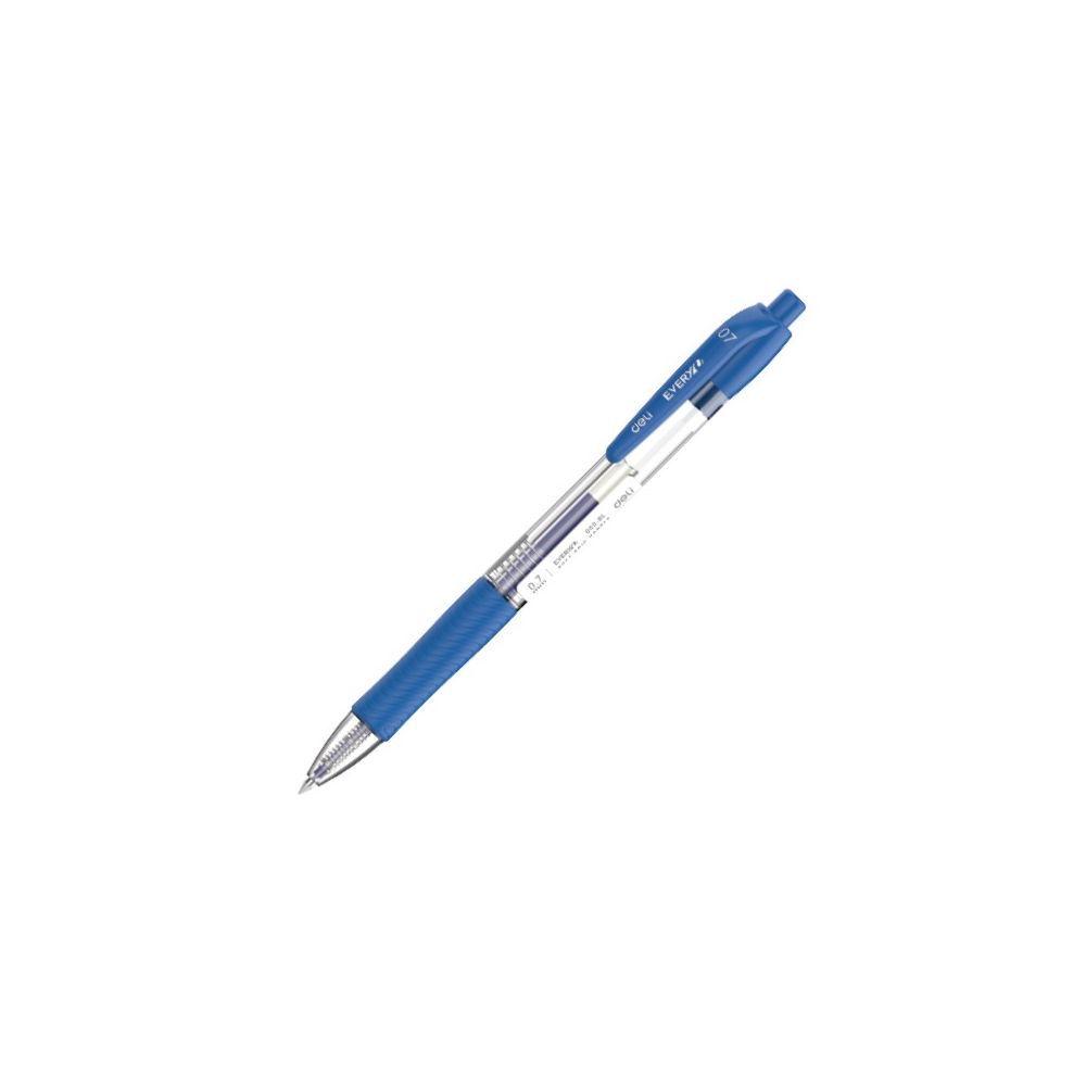 Автоматична химикалка Deli EveryU EQ60-BL, с грип, 0.7 мм, синя