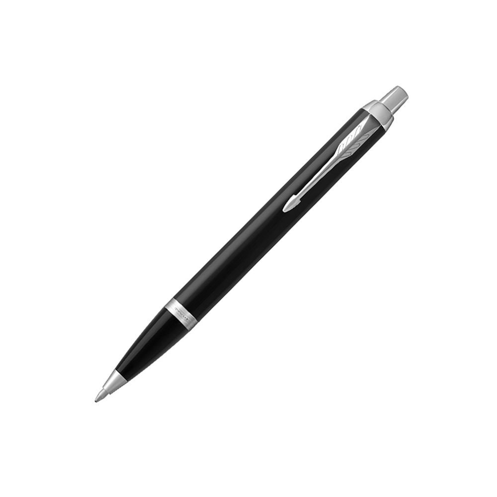 Автоматична химикалка PARKER Royal IM Black CT, месингово тяло, хромиран клип, синя