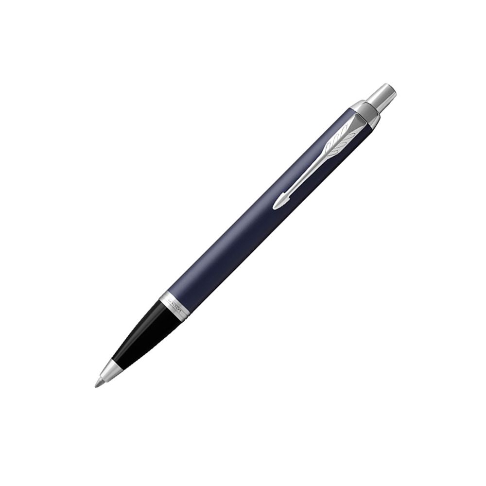 Автоматична химикалка PARKER Royal IM Matte Blue CT, месингово тяло, хромиран клип, синя