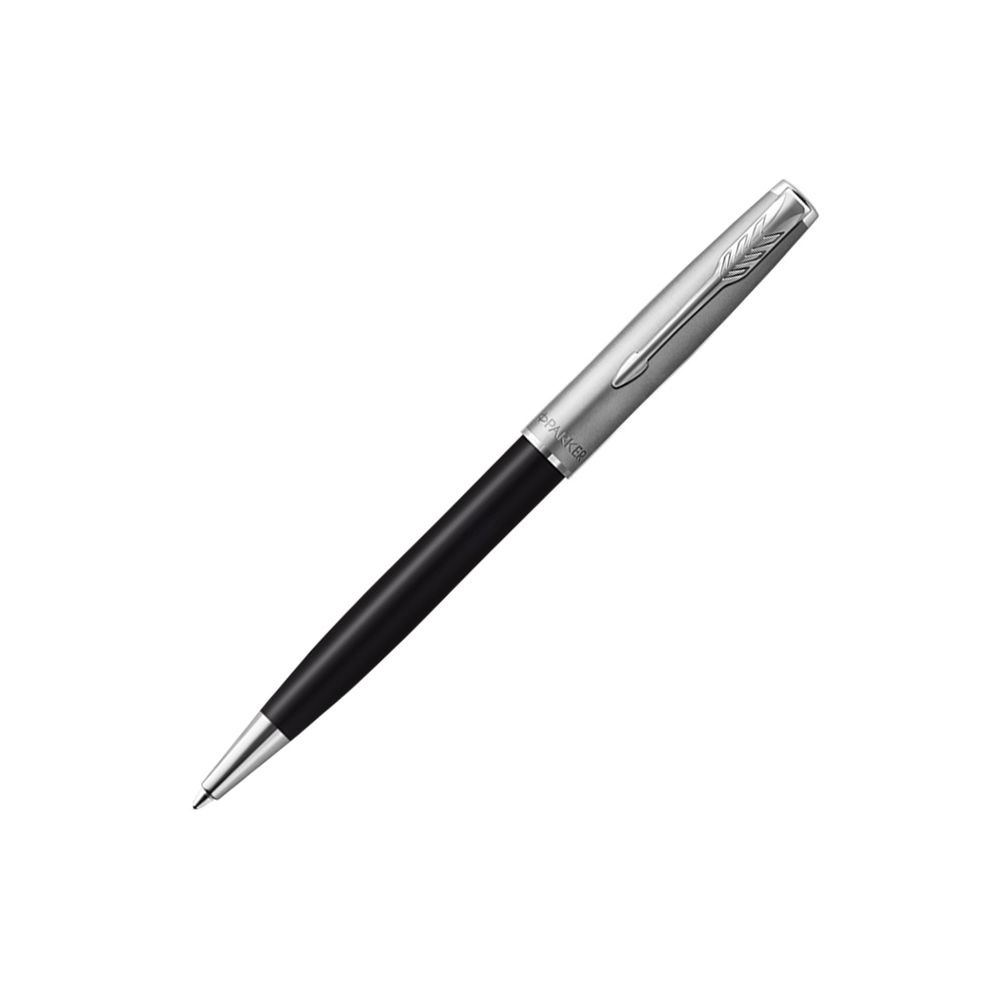 Автоматична химикалка PARKER Royal Sonnet Essential Black, стоманено тяло, хромиран клип, черна
